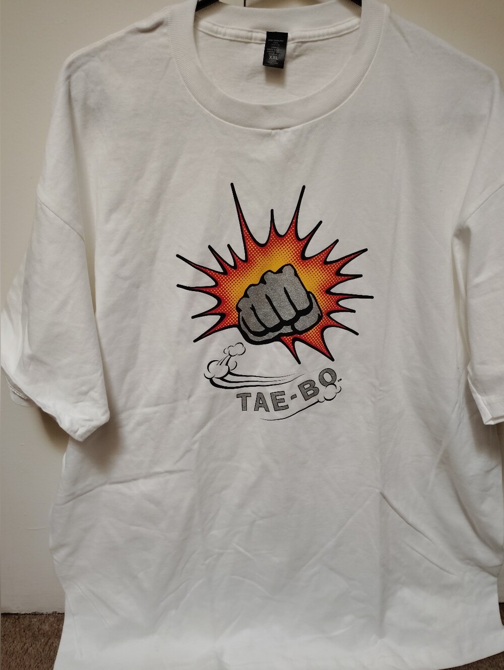 TAE BO BILLY BLANKS VINTAGE 90'S MENS Sz. XXL WHITE T-SHIRT